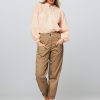 Women Co'Couture Pants And Jumpsuits | Marshall, Cotton Mix Cargo Trousers Brown