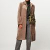 Women Studio AR Outerwear | Gaura, Woven Fake Fur Coat Brown