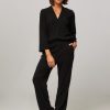 Women Alchemist Pants And Jumpsuits | Sammy, Viscose Mix Stretch Trousers Black