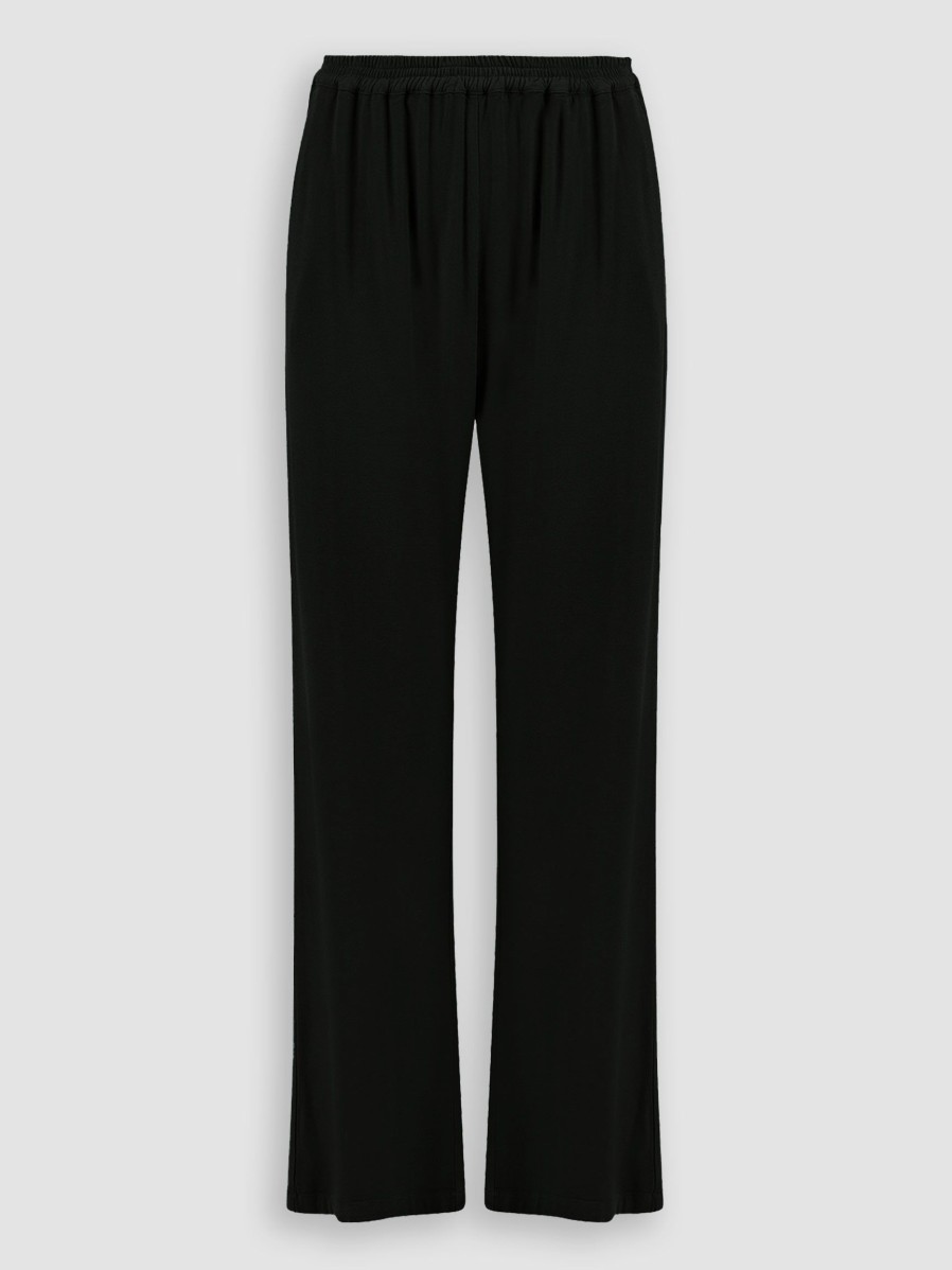 Women Alchemist Pants And Jumpsuits | Sammy, Viscose Mix Stretch Trousers Black