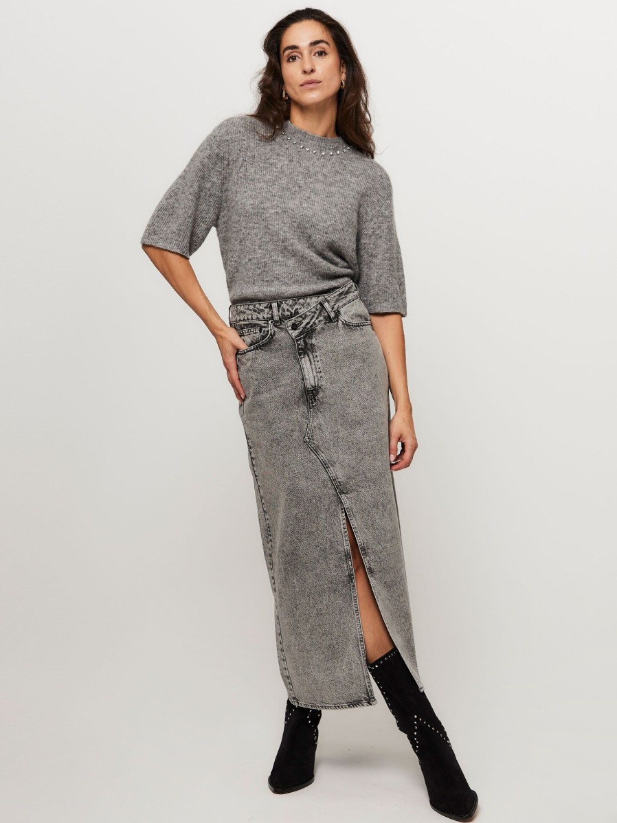 Women Co'Couture Skirts | Vika, Denim Skirt Grey