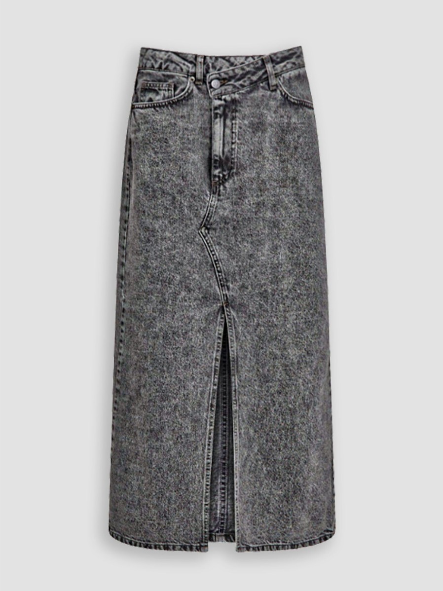 Women Co'Couture Skirts | Vika, Denim Skirt Grey