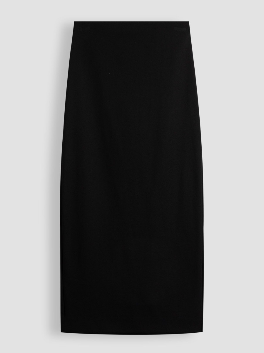 Women Semicouture Skirts | Viscose Mix Skirt Black