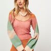 Women Mes Demoiselles Tops And Blouses | Taeko, Alpaca Mix Melange Top Pink