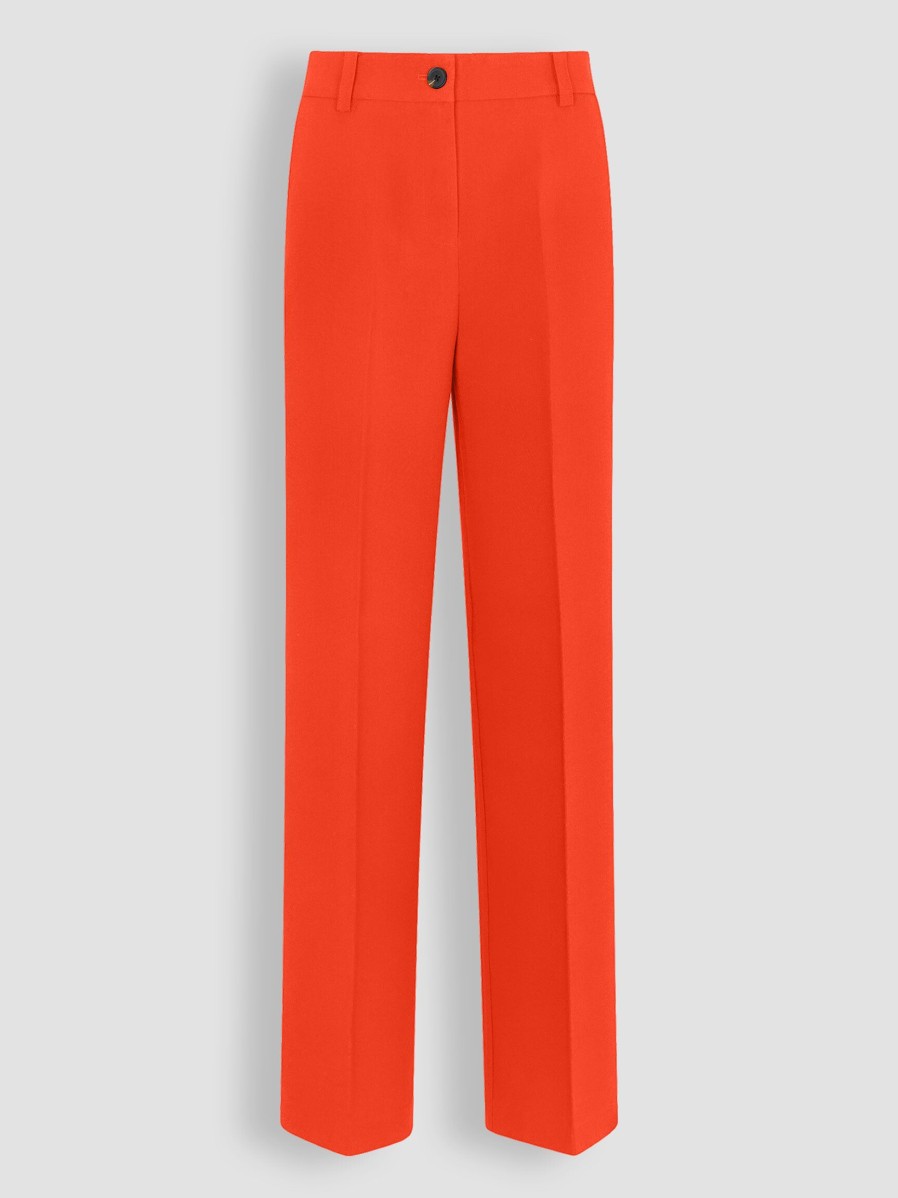 Women Modstrom Pants And Jumpsuits | Gale, Rayon Mix Trousers Orange