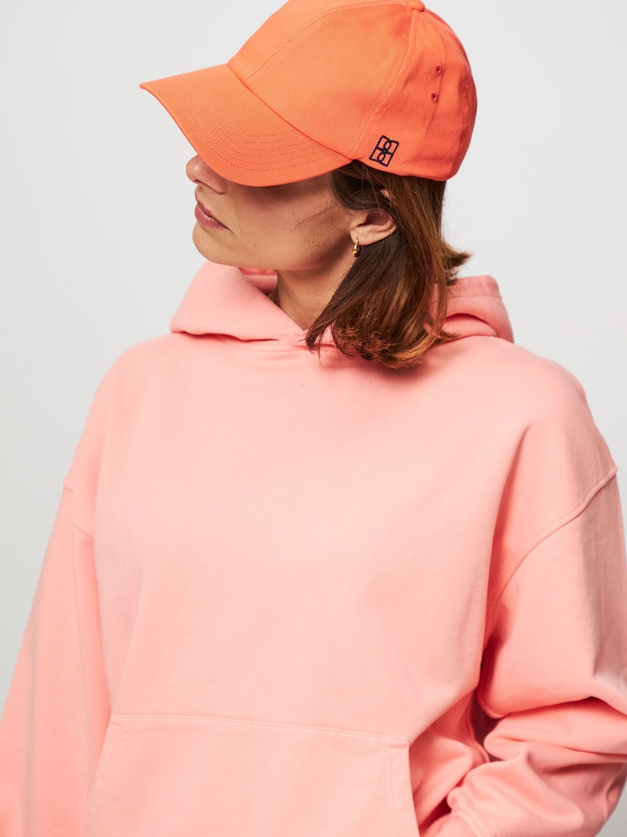 Women Bellerose Hats And Beanies | Bace, Woven Logo Cap Orange