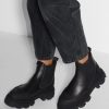 Women Ganni Boots | Leather Chelsea Ankle Boots Black