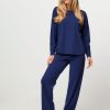 Women Trvl Drss Pants And Jumpsuits | Travel Jersey Trousers Blue