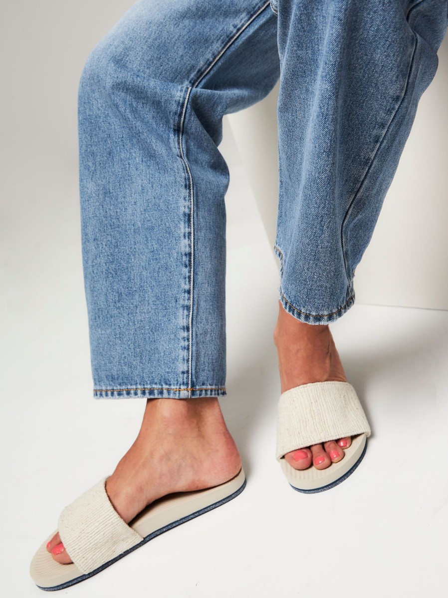 Women Indosole Flip Flops | Recycled Cotton Flip Flops Sand