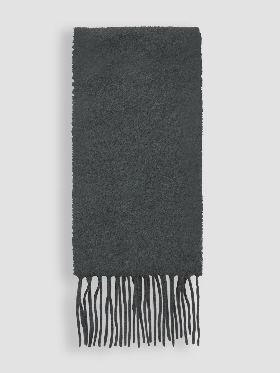 Women Samsoe Samsoe Scarves | Tina, Alpaca Mix Scarf Bluegrey