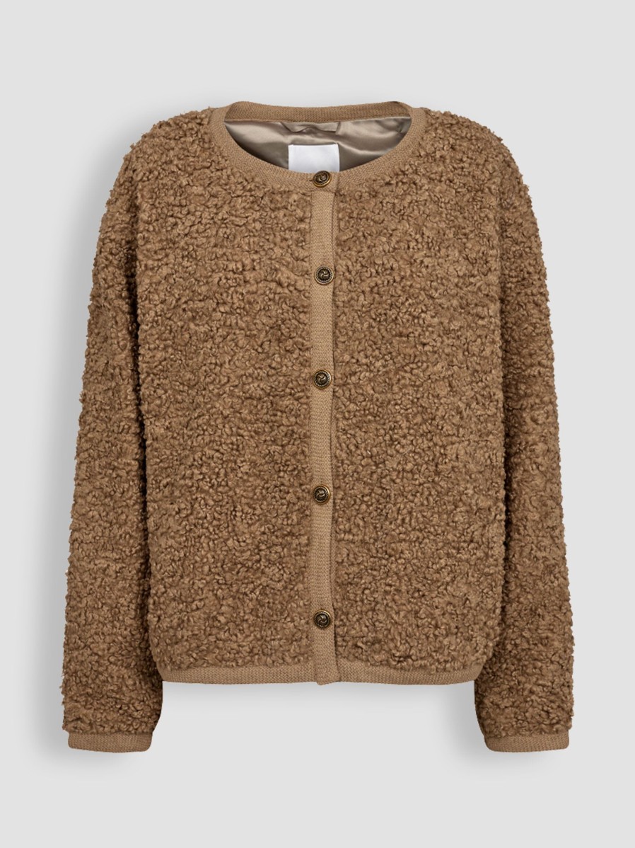 Women Co'Couture Blazers And Jackets | Timmy, Woven Teddy Jacket Lightbrown