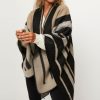 Women Yaya Scarves | Woven Cape Black