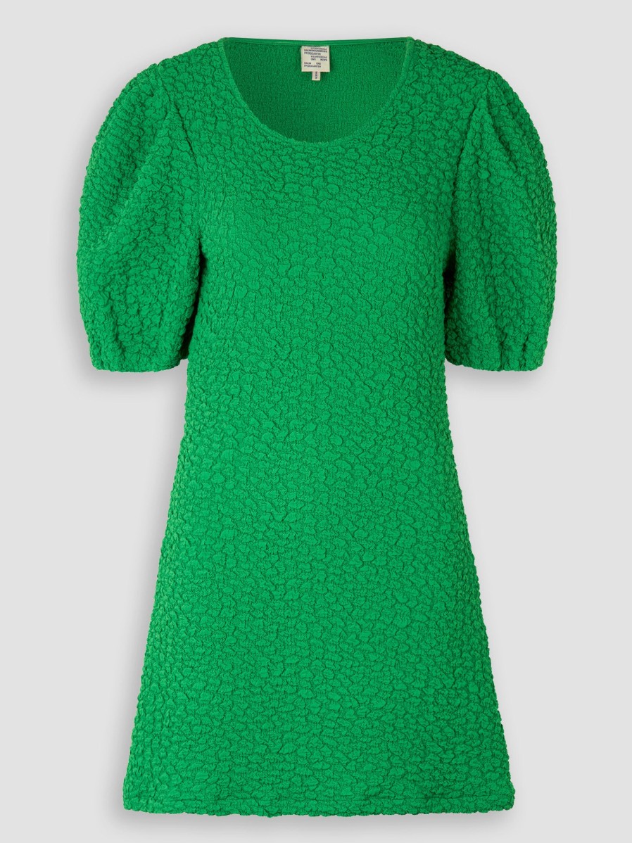 Women Baum und Pferdgarten Dresses And Tunics | Jazmyn, Woven Dress With Structure Green