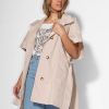 Women Rabens Saloner Outerwear | Bianca, Cotton Oversized Jacket Ecru