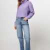 Women American Vintage Sweaters And Cardigans | Tyji, Alpaca Mix Turtleneck Purple