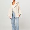 Women Sea Me Happy Blazers And Jackets | Jamie, Cotton Mix Ribcord Jacket Ecru