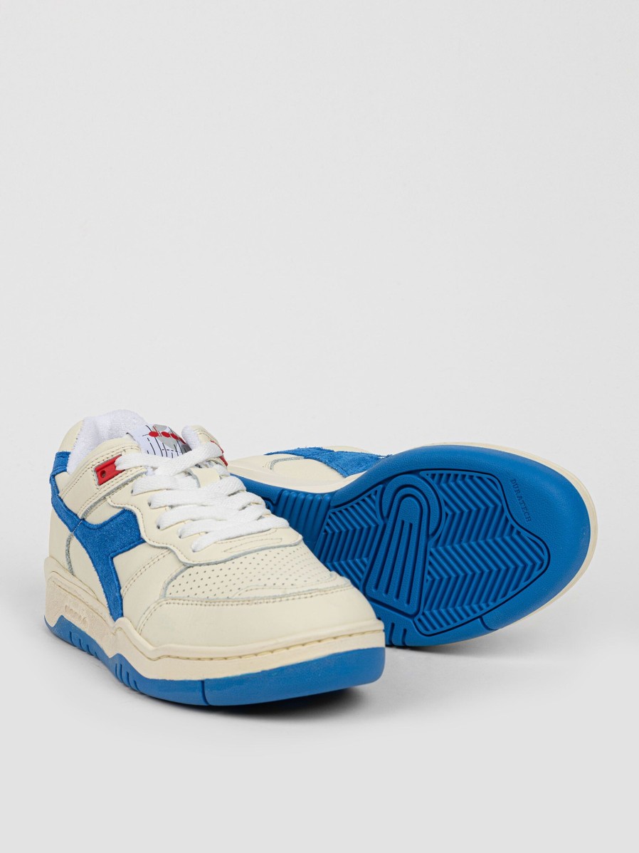 Women Diadora Sneakers | B.560 Used, Leather Sneakers Blue