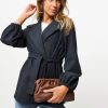 Women Nathalie Vleeschouwer Blazers And Jackets | Clement, Viscose Mix Melange Jacket Dark Blue