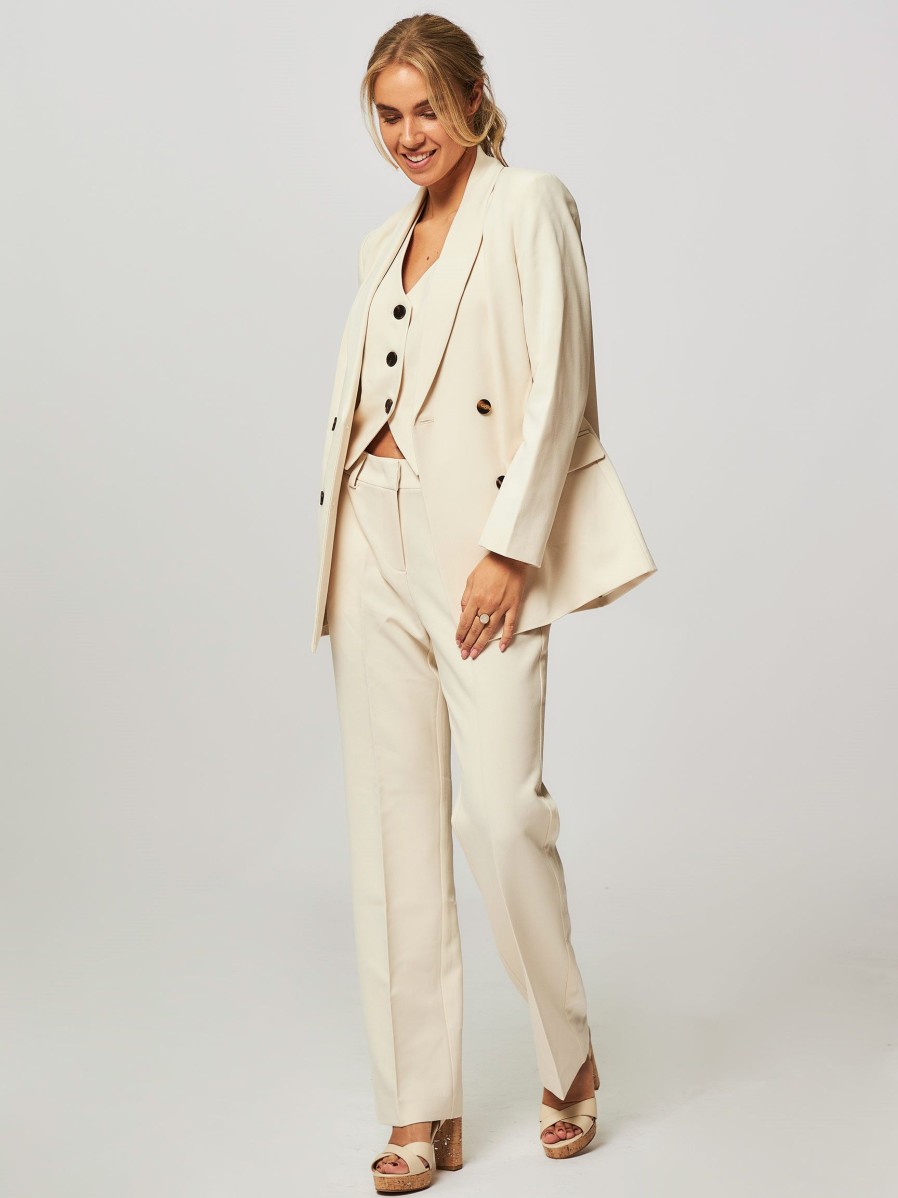 Women Co'Couture Blazers And Jackets | Vola, Viscose Mix Oversized Blazer Ecru