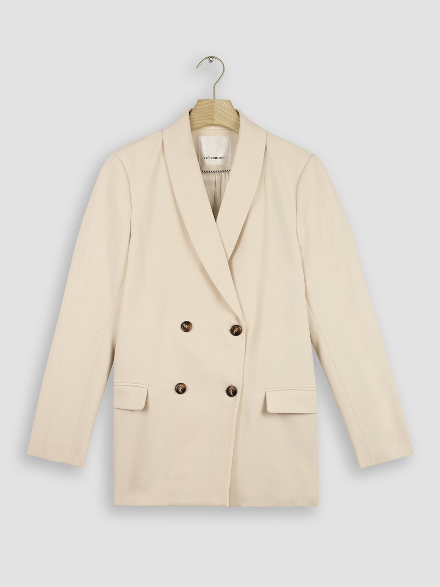 Women Co'Couture Blazers And Jackets | Vola, Viscose Mix Oversized Blazer Ecru