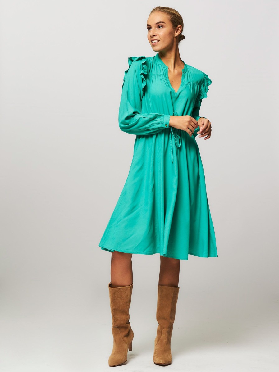 Women Lollys Laundry Dresses And Tunics | Mako, Viscose Dress Green