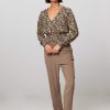 Women Knit-ted Pants And Jumpsuits | Yve, Viscose Trousers Taupe