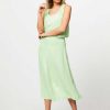 Women Drykorn Skirts | Bente, Viscose A-Line Skirt Apple Green