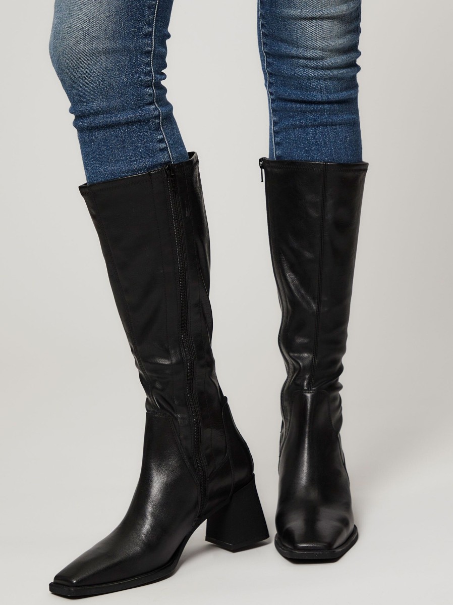 Women Vagabond Shoemakers Boots | Hedda, Leather High Boots Black