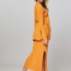 Women By Malene Birger Skirts | Irvana, Cotton Mix Skirt Orange