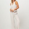 Women Dante 6 Pants And Jumpsuits | Luca, Woven Wide Leg Trousers Light Grey