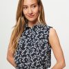 Women Studio Anneloes Tops And Blouses | Bowie, Viscose Blouse With Print Dark Blue