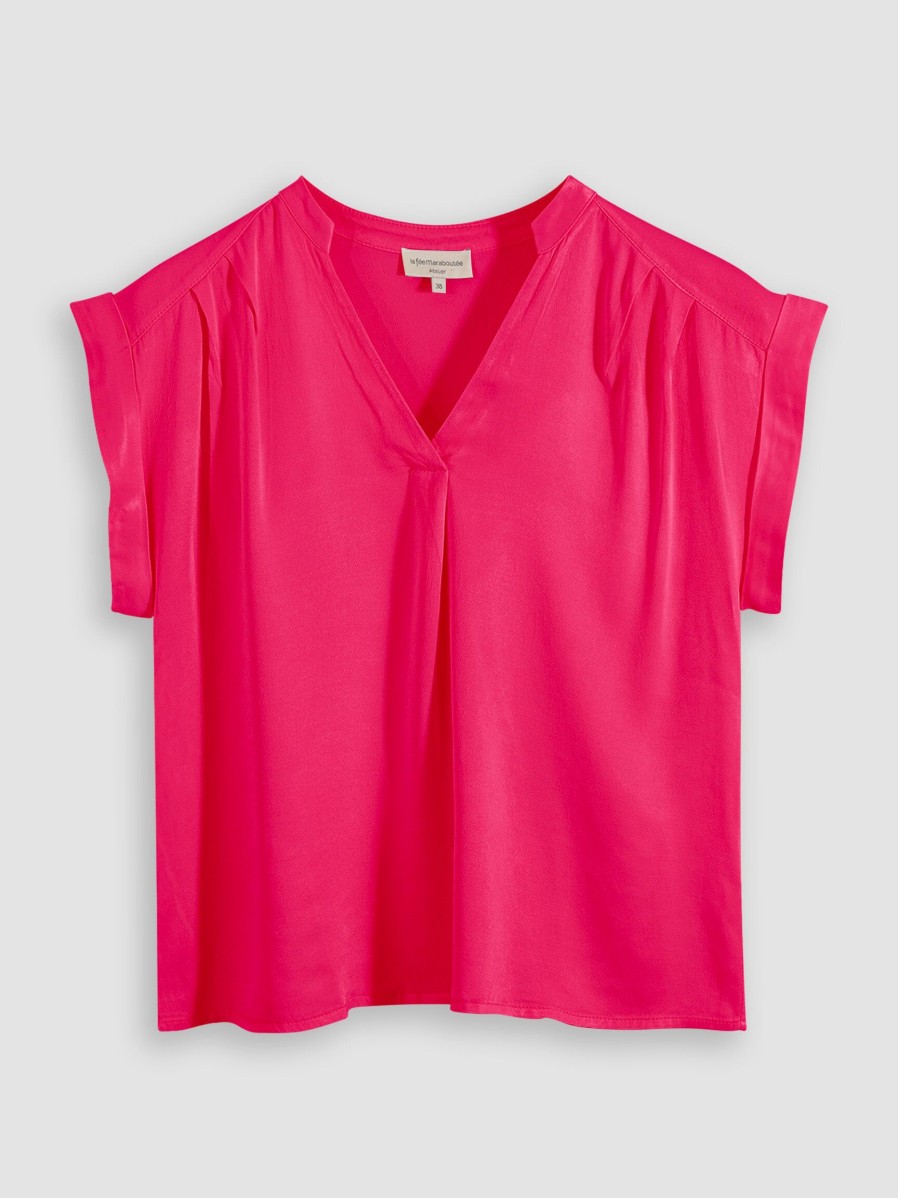 Women La Fee Maraboutee Tops And Blouses | Passima, Viscose Top Bright Pink