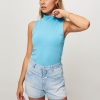 Women Modstrom Tops And Blouses | Theo, Cotton Mix Top Blue