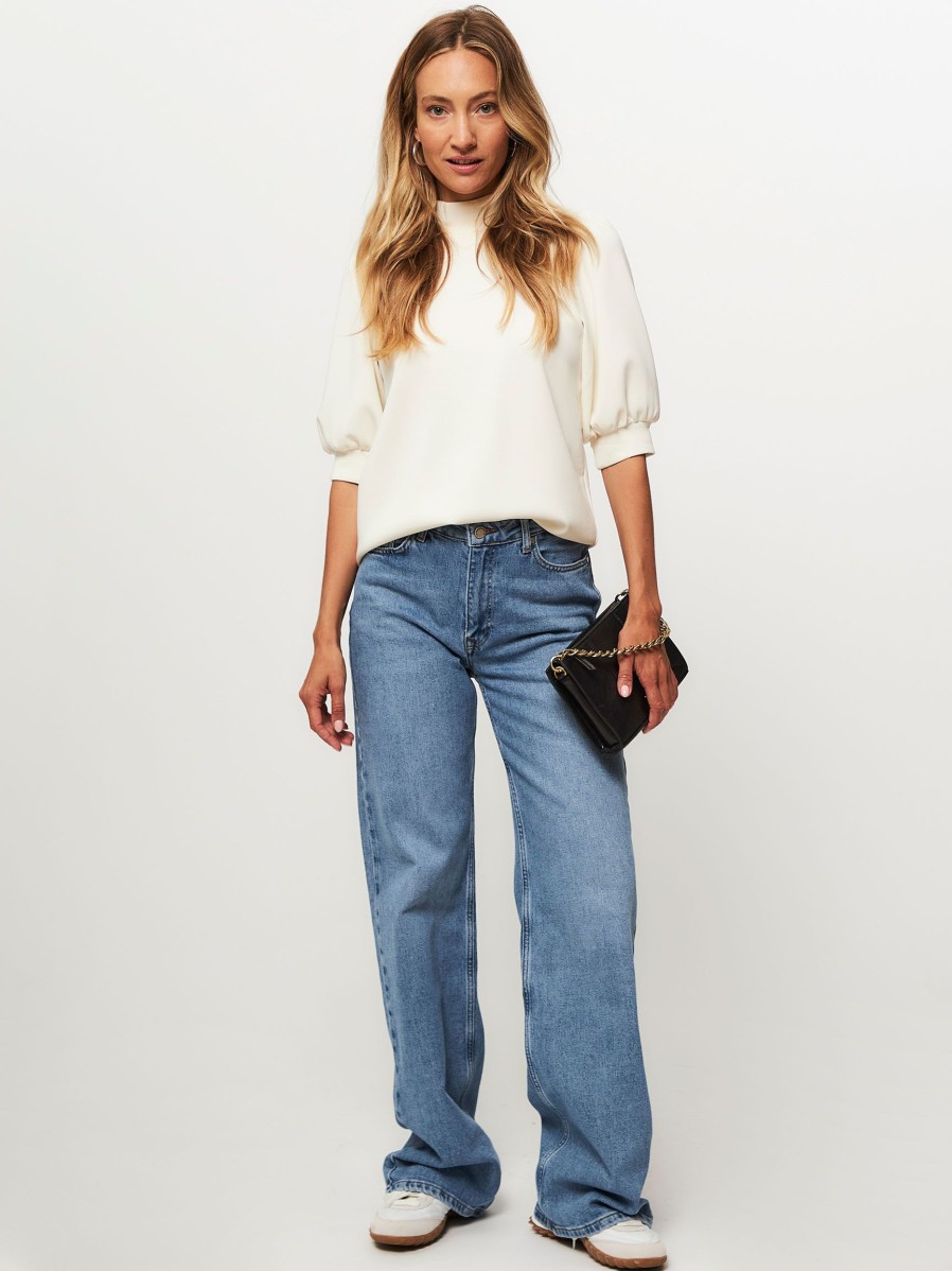 Women My Essential Wardrobe Jeans | The Louis, High Waist Wide Leg Jeans Blue