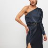 Women Dante 6 Dresses And Tunics | Penrith, Woven One-Shoulder Maxi Dress Dark Blue