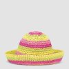 Women Seafolly Hats And Beanies | Shady Lady, Woven Hat With Pattern Yellow