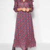 Women Scotch & Soda Women Dresses And Tunics | Woven Dress With Print Dark Blue