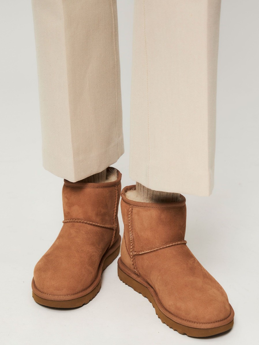 Women Ugg Boots | Classic Mini Ii Ankle Boots Cognac