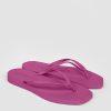 Women Sleepers Flip Flops | Tapered, Rubber Flip Flops Bright Pink