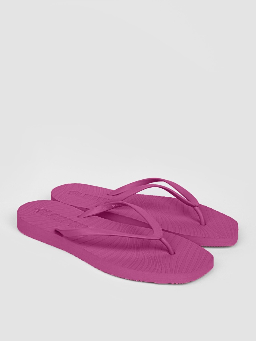 Women Sleepers Flip Flops | Tapered, Rubber Flip Flops Bright Pink