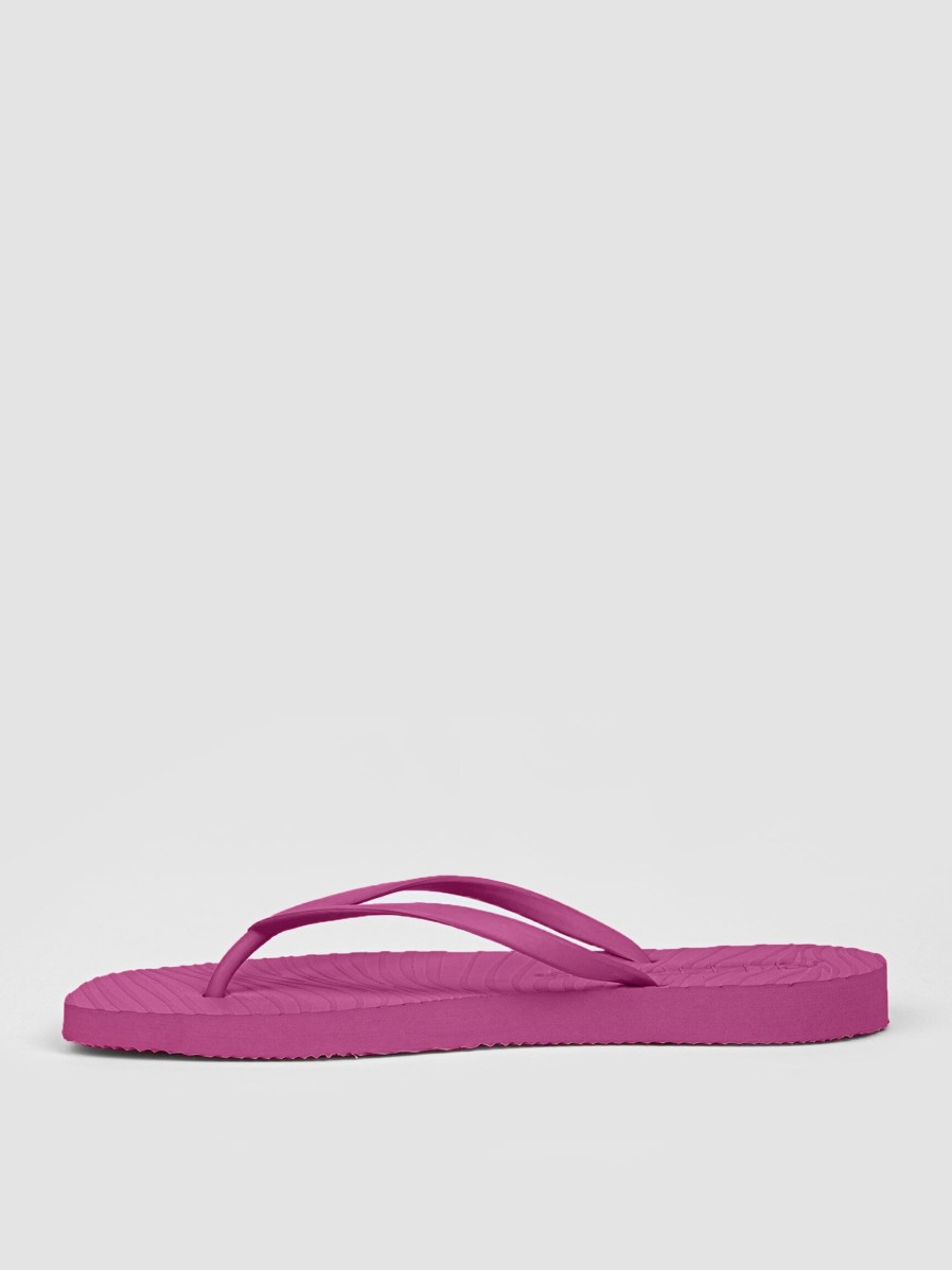 Women Sleepers Flip Flops | Tapered, Rubber Flip Flops Bright Pink