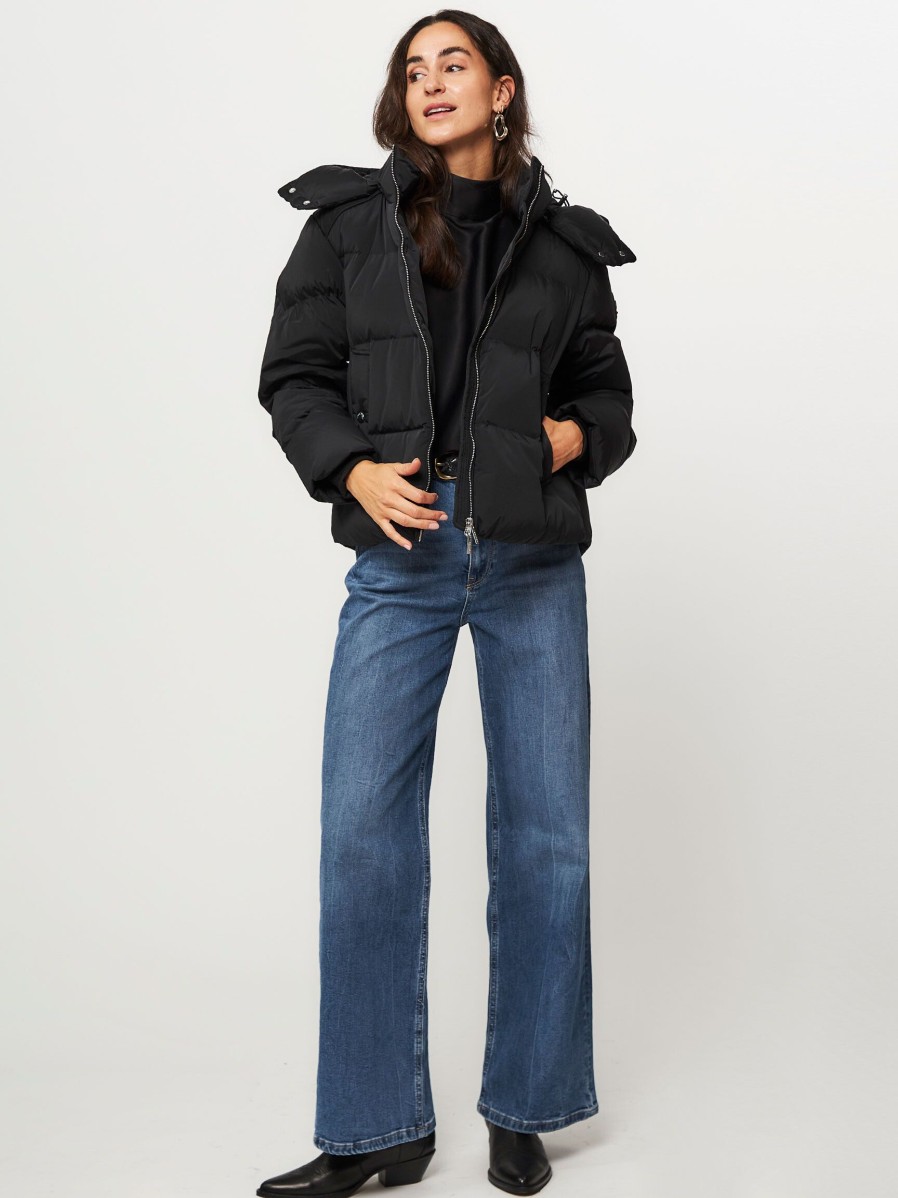 Women Woolrich Outerwear | Alsea, Padded Technical Jacket Black