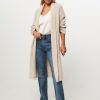 Women Drykorn Sweaters And Cardigans | Eilina, Wool Mix Melange Cardigan Beige