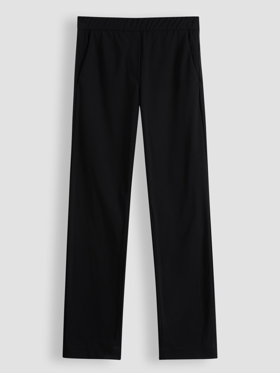 Women Trvl Drss Pants And Jumpsuits | Travel Jersey Trousers Black