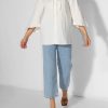 Women Baum und Pferdgarten Tops And Blouses | Muneera, Cotton Mix Blouse With Structure Ecru