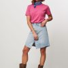 Women Denham Skirts | Carla, Denim Midi Skirt Light Blue