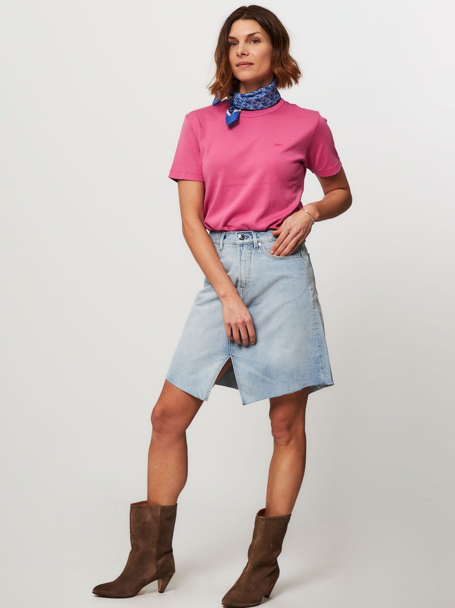 Women Denham Skirts | Carla, Denim Midi Skirt Light Blue