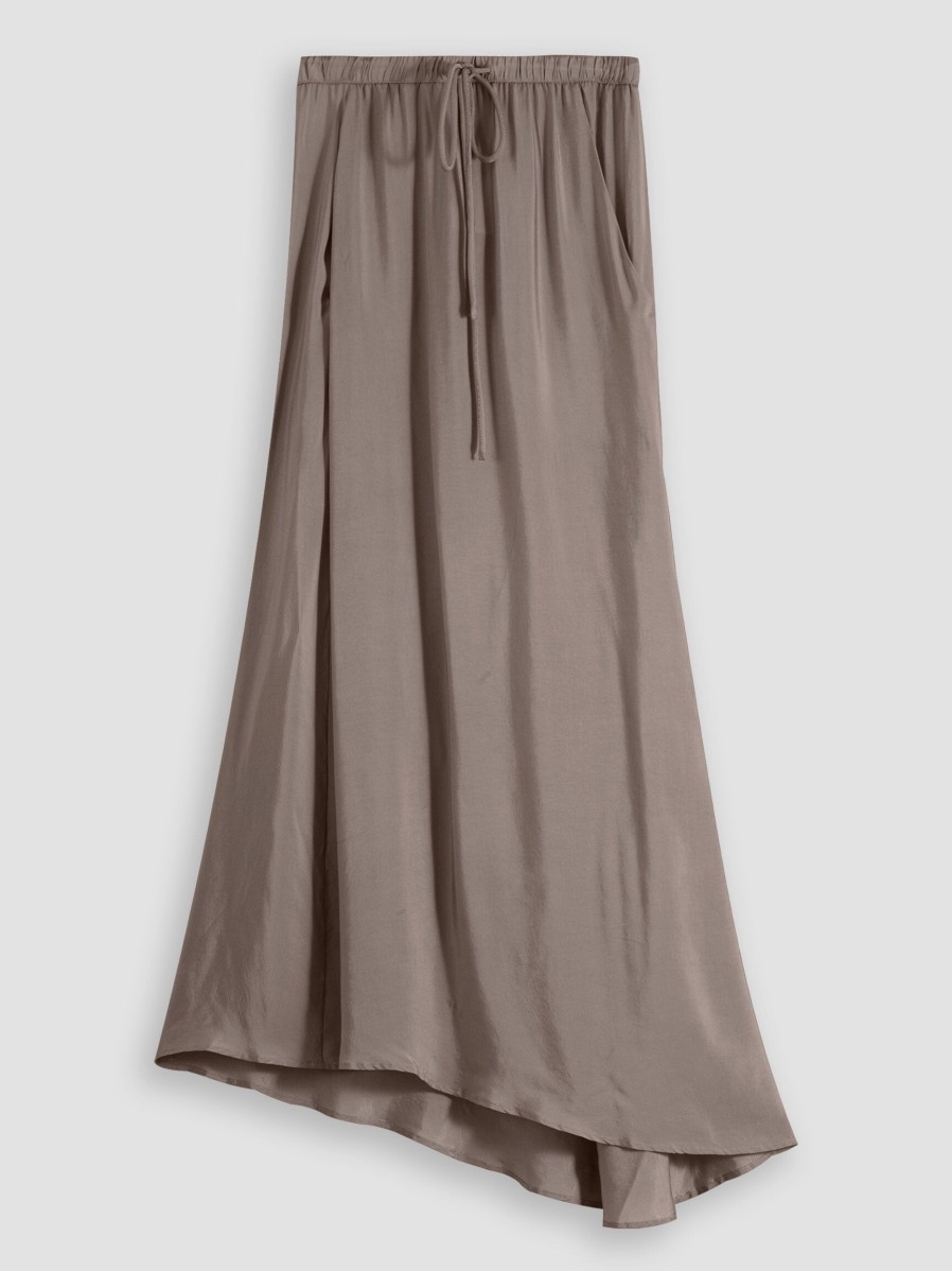 Women Humanoid Skirts | Darrow, Cupro/Viscose Mix A-Line Skirt Browngrey