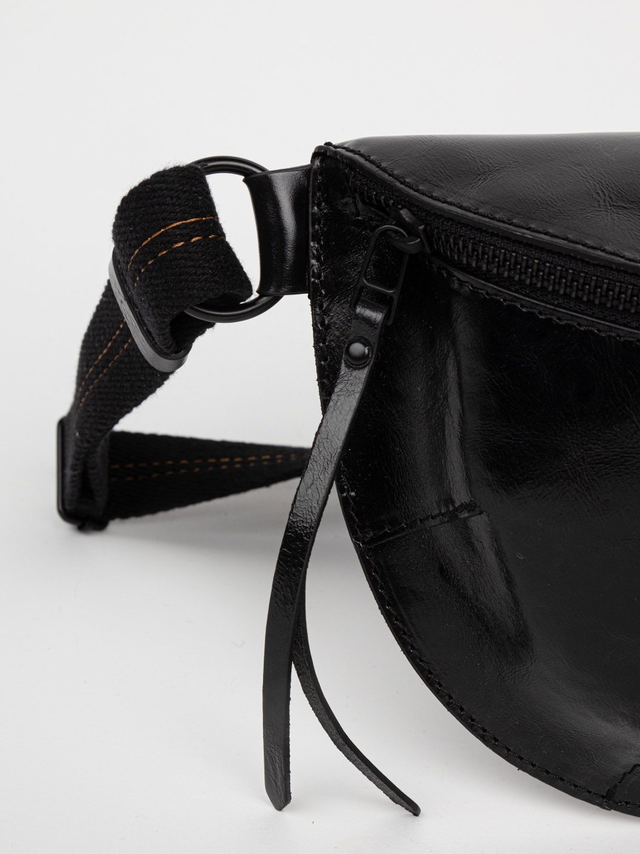 Women Bellerose Bags | Rosie, Patent Leather Crossbody Bag Black