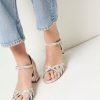 Women Anonymous Copenhagen Sandals | Issi, Leather Metallic Sandals Silver Colour